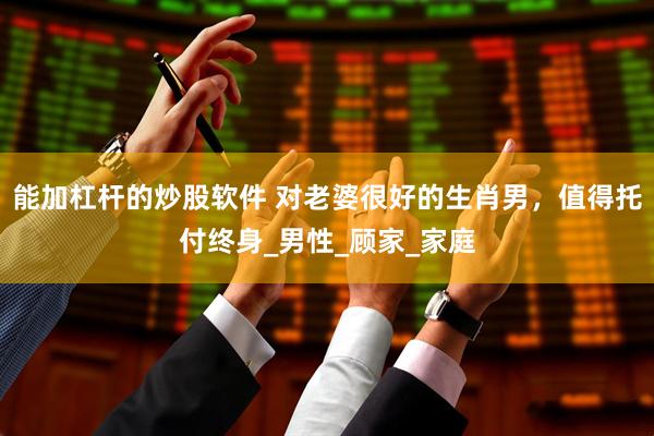 能加杠杆的炒股软件 对老婆很好的生肖男，值得托付终身_男性_顾家_家庭