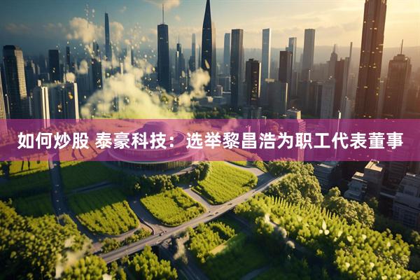 如何炒股 泰豪科技：选举黎昌浩为职工代表董事